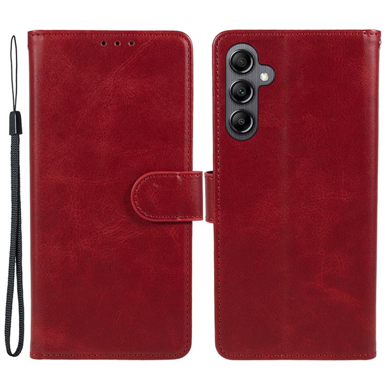 

Для Samsung Galaxy A56 5G Чохол PU Шкіряний гаманець Захисний чохол для телефону Теляча текстура Red