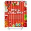 Tu Christmas Shower Curtain Merry Xmas Holiday Festive Bathroom Decor Waterproof Farmhouse Rustic Home Decor Holiday Gift Festiv