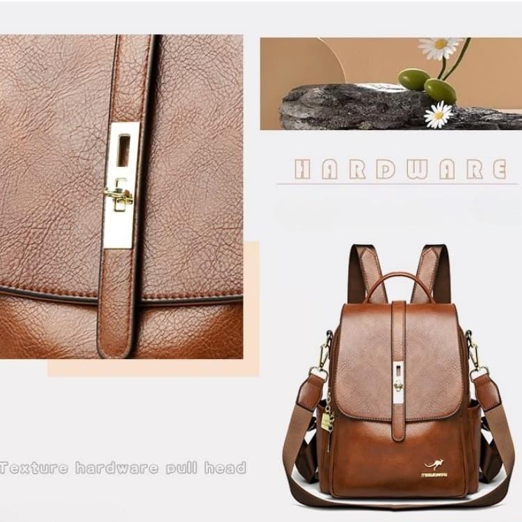 Stylish and Simple Women's Large-capacity Backpack