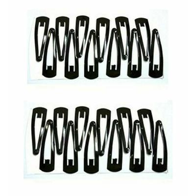 RSINC Black Metal Tic Tac Hair Clips for Women & Girls (Pack of 24) JL154279008178