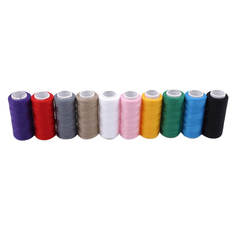 10Pcs/Set Polyester Sewing Thread 200 Yards/Spool Home Sewing Kit for Hand and Machine Thread To Sew Hand Embroidery Supplies