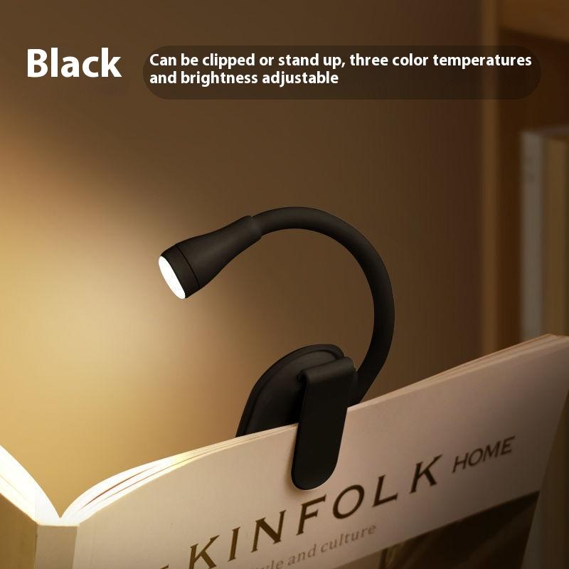 

Мини светодиодный светильник для чтения книг, защита глаз, регулируемый зажим 360 градусов, лампа для учебы, перезаряжаемый, 3 цвета, для путешествий, спальни, чтения
