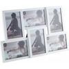 Cadre Décalé 6 Photos Argenté