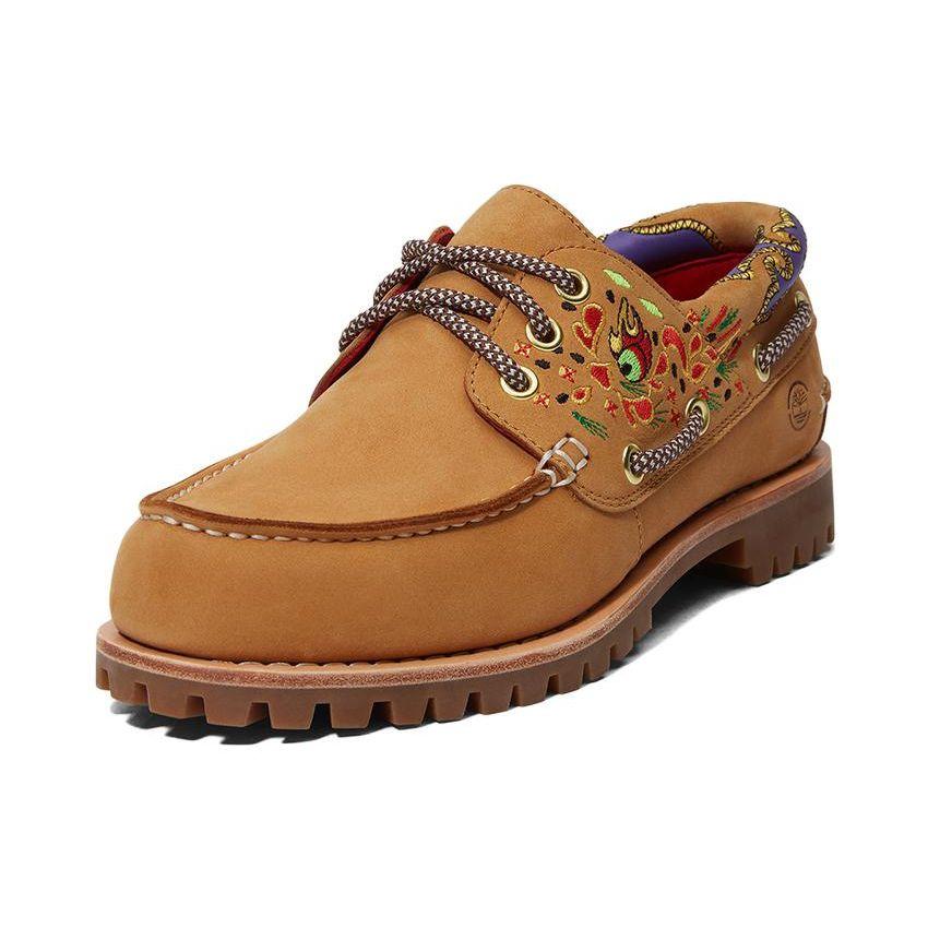 Timberland CLOT X  Classic Low Top Three Hole Boat Shoes Women Shoes Wheat A5Z9YW