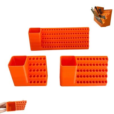 20/25/50/100Holes Screwdriver Bit Storage Tool Plastic Save Space Hexagonal Screwdriver Storage Rack Hex Bit Holder Organizer