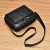 WEIXIER Men's Leather Crossbody Shoulder Bag Waterproof Messenger Sling Satchel Bag Briefcase for Work Business Travel
