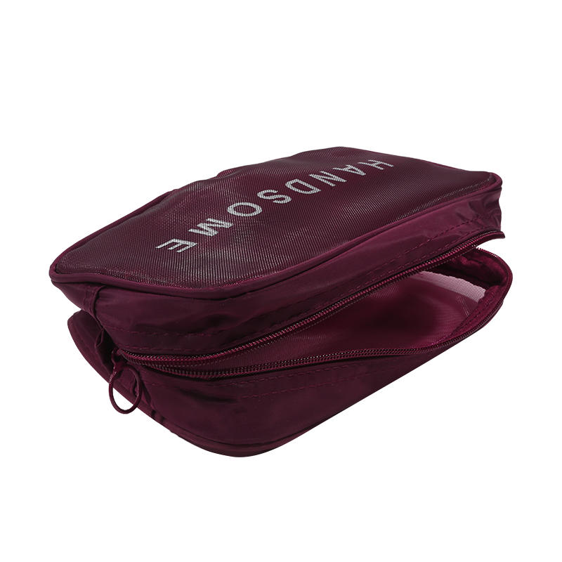 Transparent Mesh Makeup Bag Storage Case Zipper Make Up Bags 3 Size Women Travel Toiletry Wash Cosmetic Bag
