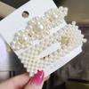 Pearl Hair Clip For Women Korean 3/4pcs Geometric Hairpins Set Hair Berrettes Girl Hairgrip Side Clip Hair Accessories