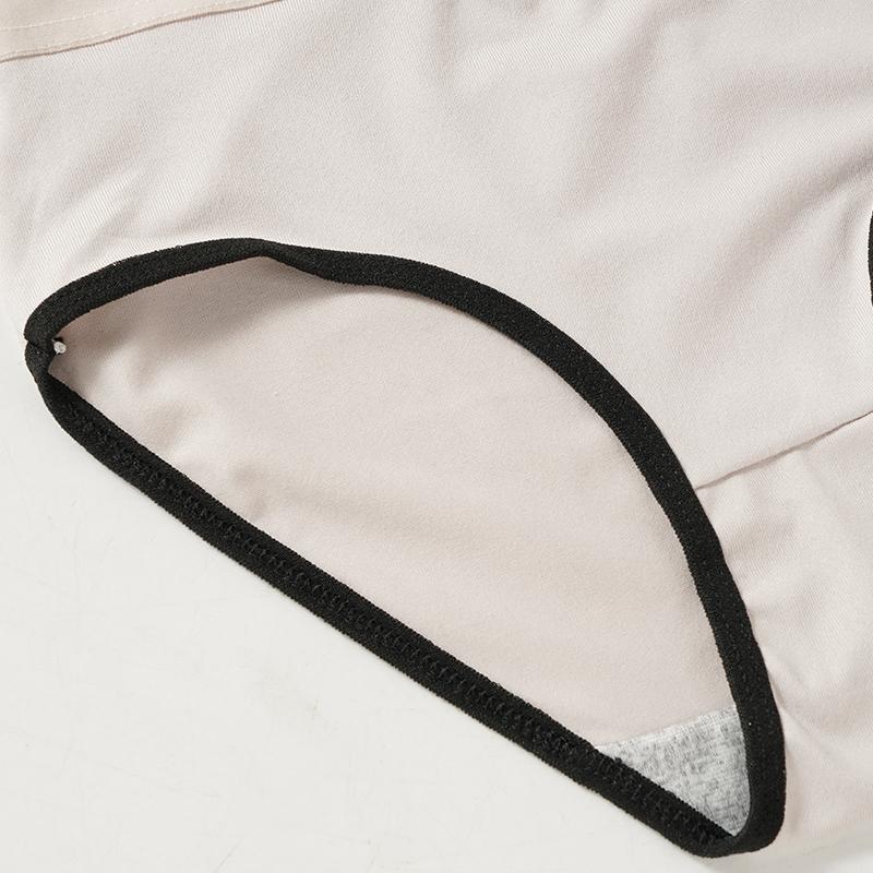 Mode Dames Mid Taille Verticaal Gestreept Katoenen Slipje Eenvoudige Comfortabele Slips Draagbaar ondergoed