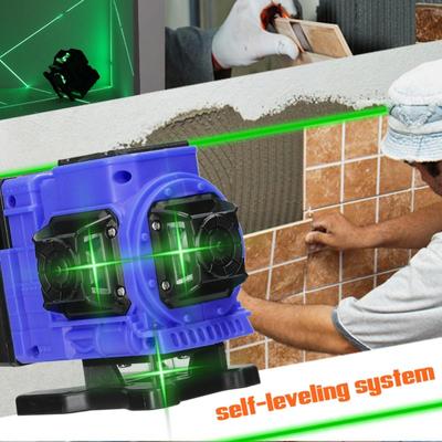 Mini 12-wire 3D Green Laser Level High Precision Ground Sticking Instrument Wall Sticking Instrument Line Casting Instrument