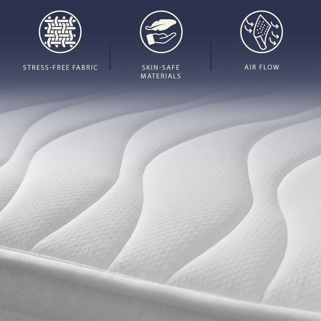 The White Stone Matelas Waterfoam Thermosensible | Haute Fermeté, Respirant et Hypoallergénique | Confort Stable et Soutien Ergonomique