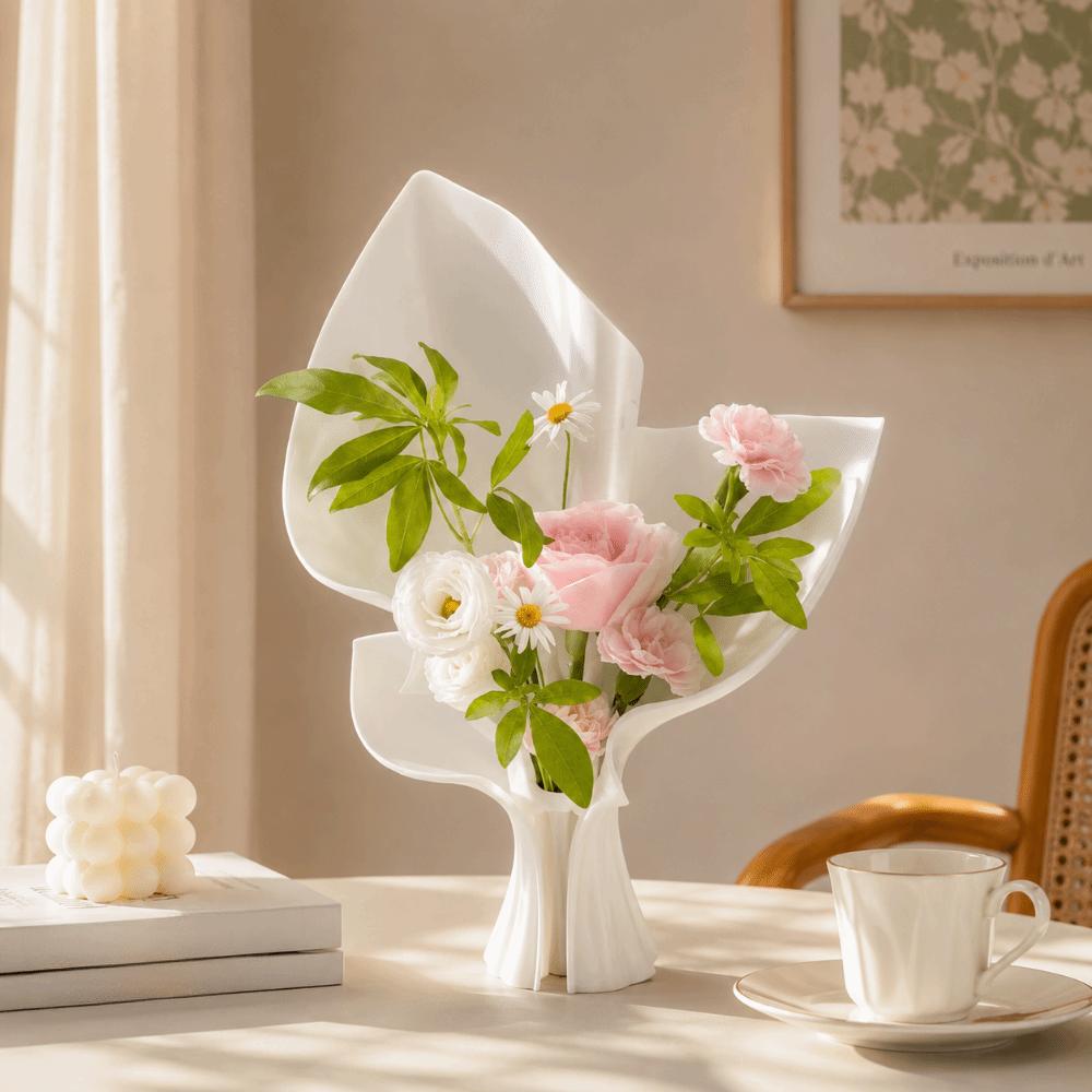 Creative Desktop Ornament 3D Printing Flower Display Container Flower Bouquet Vase  Home