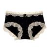 Women's Lace Underwear Plus Size Mid Waist Pure Cotton Underwear Triangle Underwear