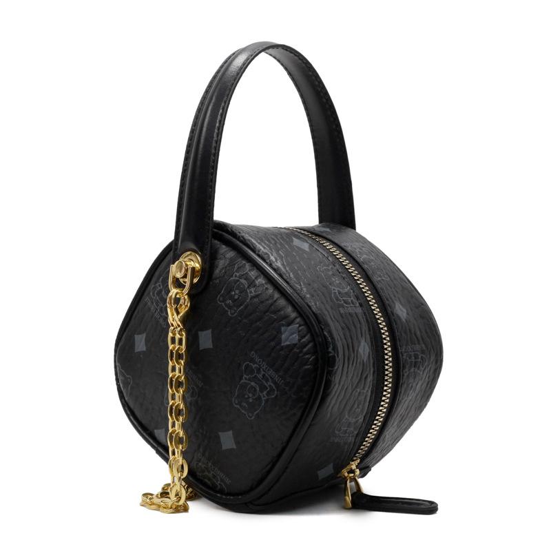 

Трендовая новая сумка-кубик с темпераментом легкой роскоши, ручная, маленькая, с персонализированным принтом, в зарубежном стиле, с передовым чувством, на цепочке, сумка-мессенджер для женщин чёрный