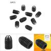 10pcs M8 Screw Thread Hex Socket Carbon Steel   Spring Plungers Set (M8*12)