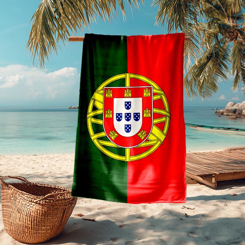 Portugal flag Fashion Beach Towel: Ideal for Summer Adventures Soft, absorbent and quick drying suitable for swimming and bathing