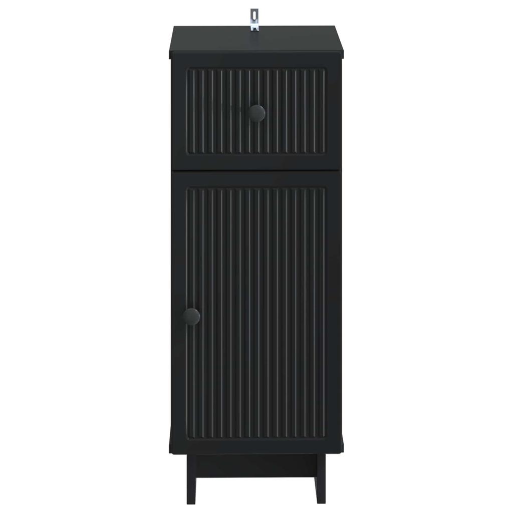 Bathroom Storage Cabinet EDE Black 30 X 31 X 80 Cm