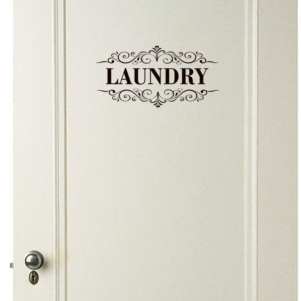 Removable WC Doorway Sign Self-Adhesive Bathroom Wall Sticker Toilet Door Stickers  Bathroom