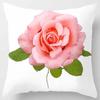 Sofa Bedroom Car Decoration Pillowcase Yellow Rose Print Pattern Cushion Cover Suitable For Home Living Room