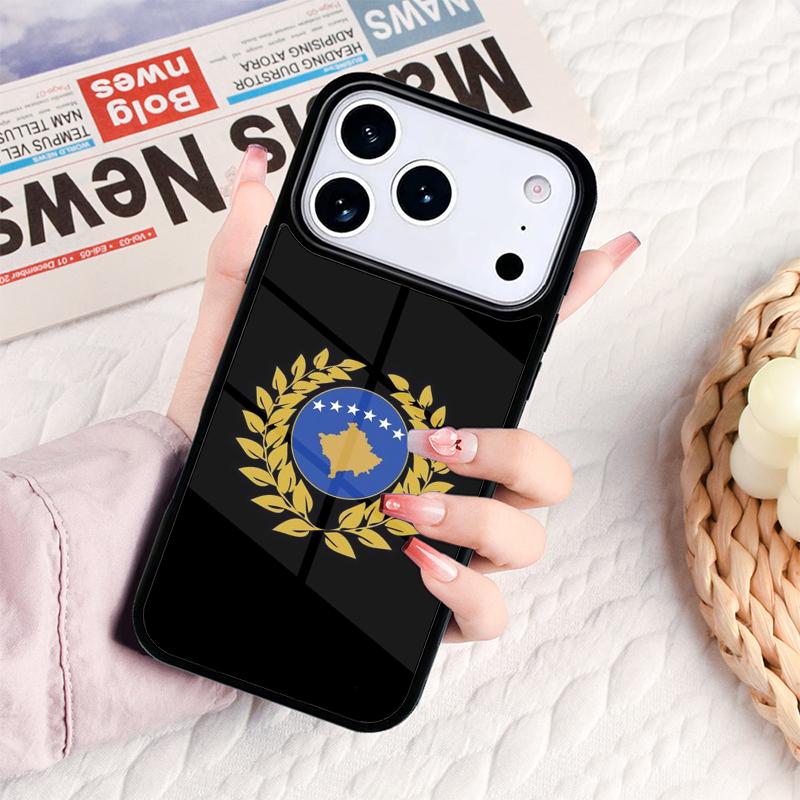 Kosovo Nationalflagge Handyhülle Für IPhone 17 16e 15 14 13 12 11 Pro Max Air Mini Weiche Schutzhülle
