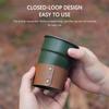 Stainless Camping Cup 300ml/350ml Picnic Coffee Tea Wine Cup With Cup Cover Outdoor Stackable Lightweight Camping Tableware