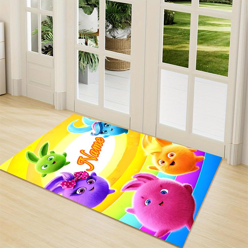 Custom Name "Shark Power: Tralalero Triala" Carpet Rug Customizable Soft Washable Anti-Slip Home Living Room Sofa Mats Personalized Rug. 090994