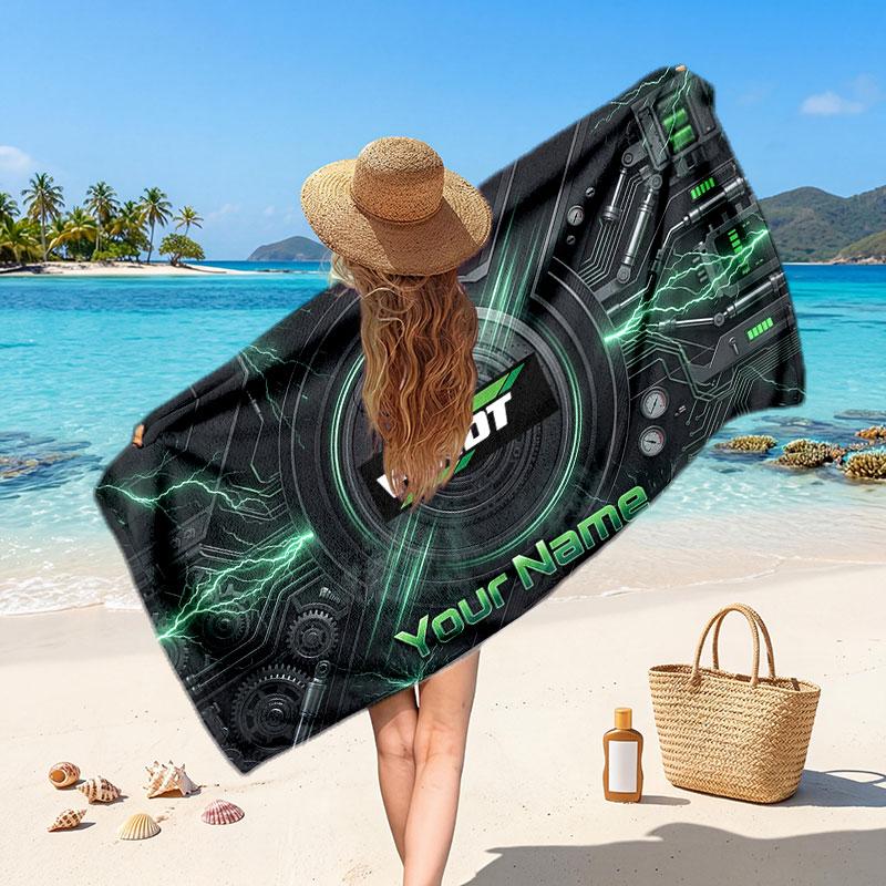 Fendt Benutzerdefinierter Name Text Strandtuch, Weiches Saugfähiges Handtuch Strand Pool Reise Persönliches Geschenk