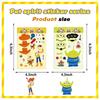 8 PCS Disney Creativity Buzz Light Year Woody Alien Make A Face Puzzle Game Sticker Laptop Skateboard Car Birthday Gift Stickers