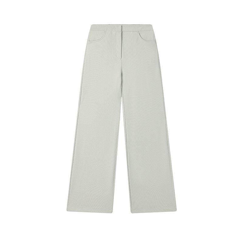 FILA Casual Pants Women's Preserved Fruit Khaki Moderate Wide Leg Pants F11W514604FLK