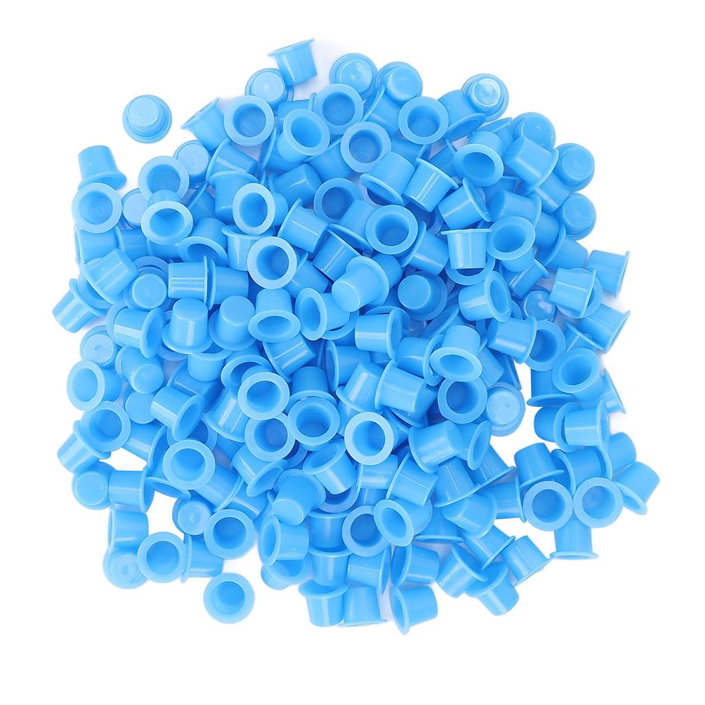 1000pcs Tattoo Ink Pigment Cup Disposable Blue Plastic Eyebrow Lip Eyes Tattoo Pigment CupL