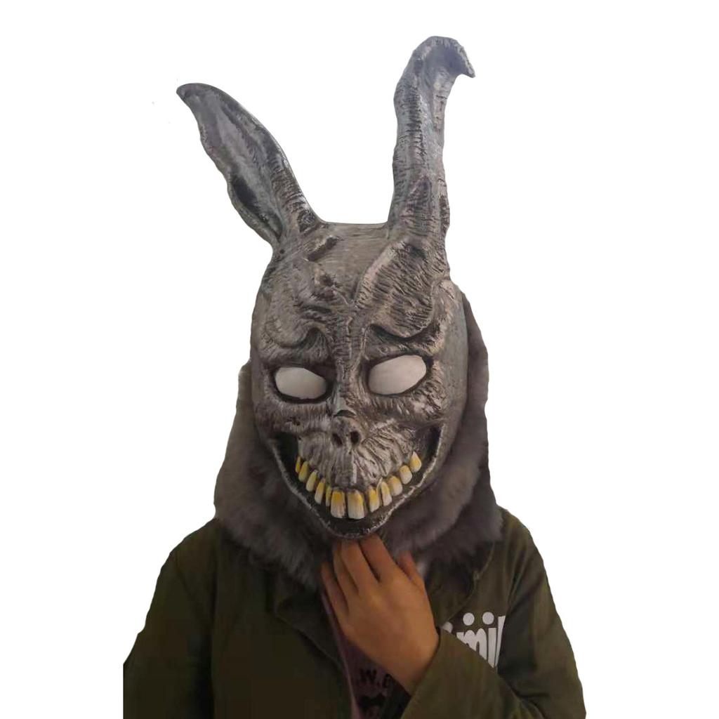 Halloween Dance Party Funny and Scary Props Ghost Rabbit Frank Rabbit Latex Mask