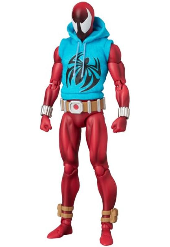 Medicom Toy MAFEX No. 268 SCARLET SPIDER (COMIC Ver.) Ver. 2.0 Action Figure, Approximately 155mm Tall, Non-scale, Pre-painted