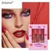4pcsNatural and Long-lasting Non-fading Non-stick Cup 4-pack Lip Glaze Kit Matte Lipstick Set