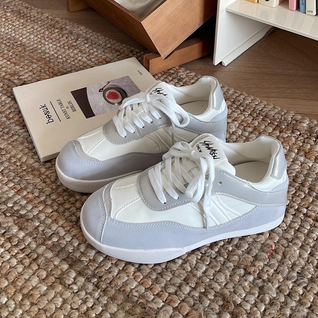 Fashion Women's White Sneakers Spring Autumn Fashion Cross Tied Outdoor Non Slip Flats Comfortable Height Increase Vintage Casual Shoes