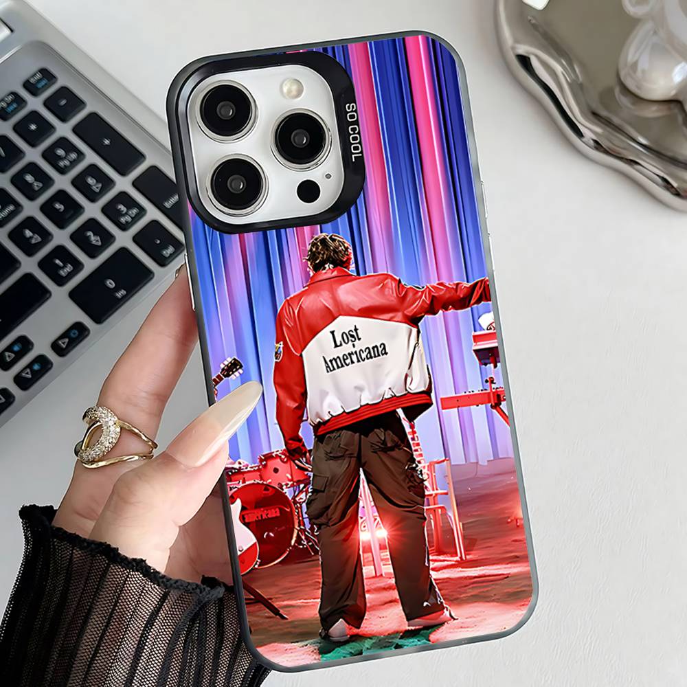 

MGK LOST A-AMERICANA Phone Case For iPhone 17,16,15,14,13,12,11,Pro,XS,Max,Plus,Mini,SE4,E Black Matte Shockproof Cover iPhone12PRO
