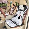 Cute Puppy Car Seat Cushion Plush Thick Warm Car Seat Neck Pillow Winter Anti Slip Car Seat Cover Back Pillow Lumbar Support