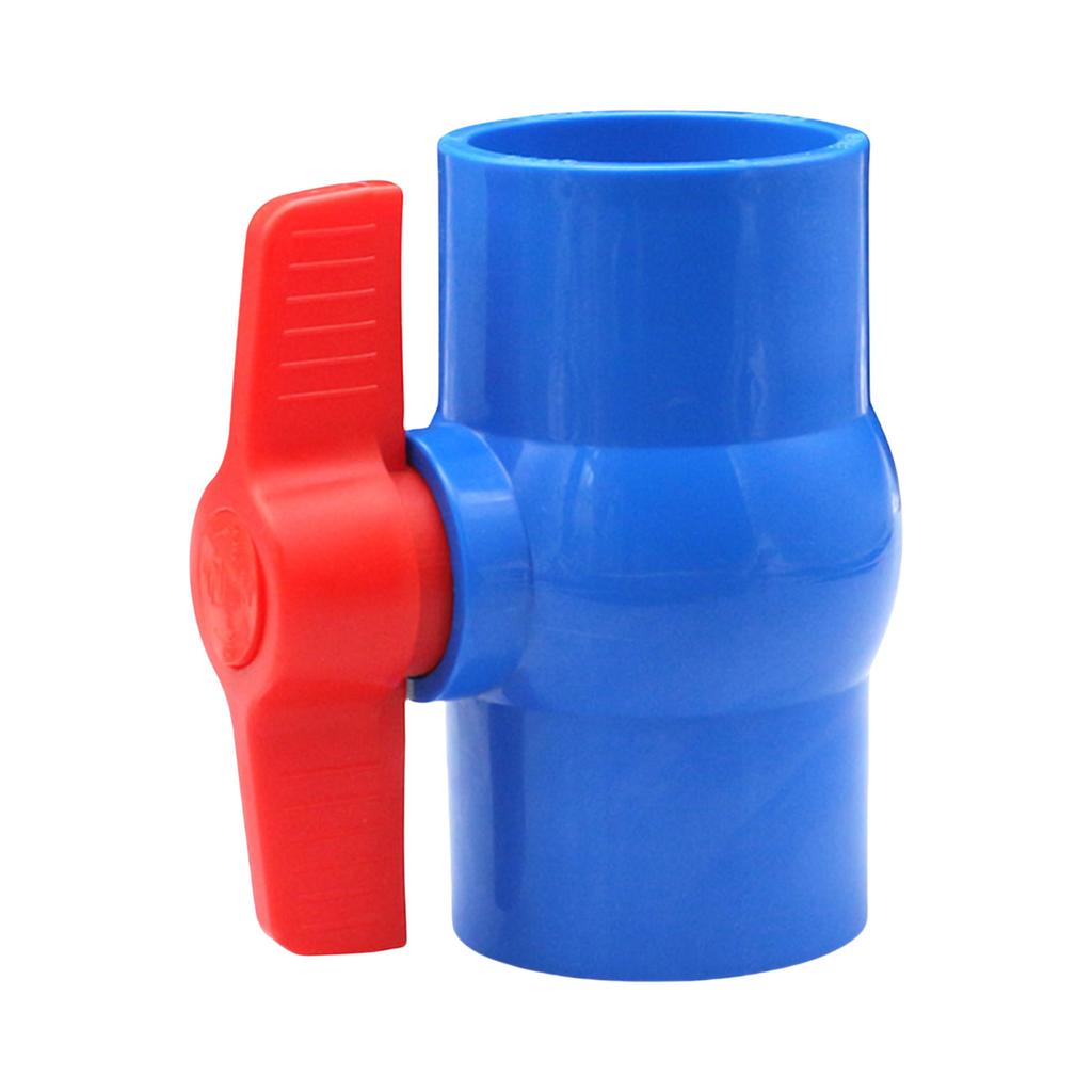 Manual PVC Ball Valve Right Turn Operate Two Way Plumbing Fixtures Corrosions Resistant Valves for Industrial & Home Use