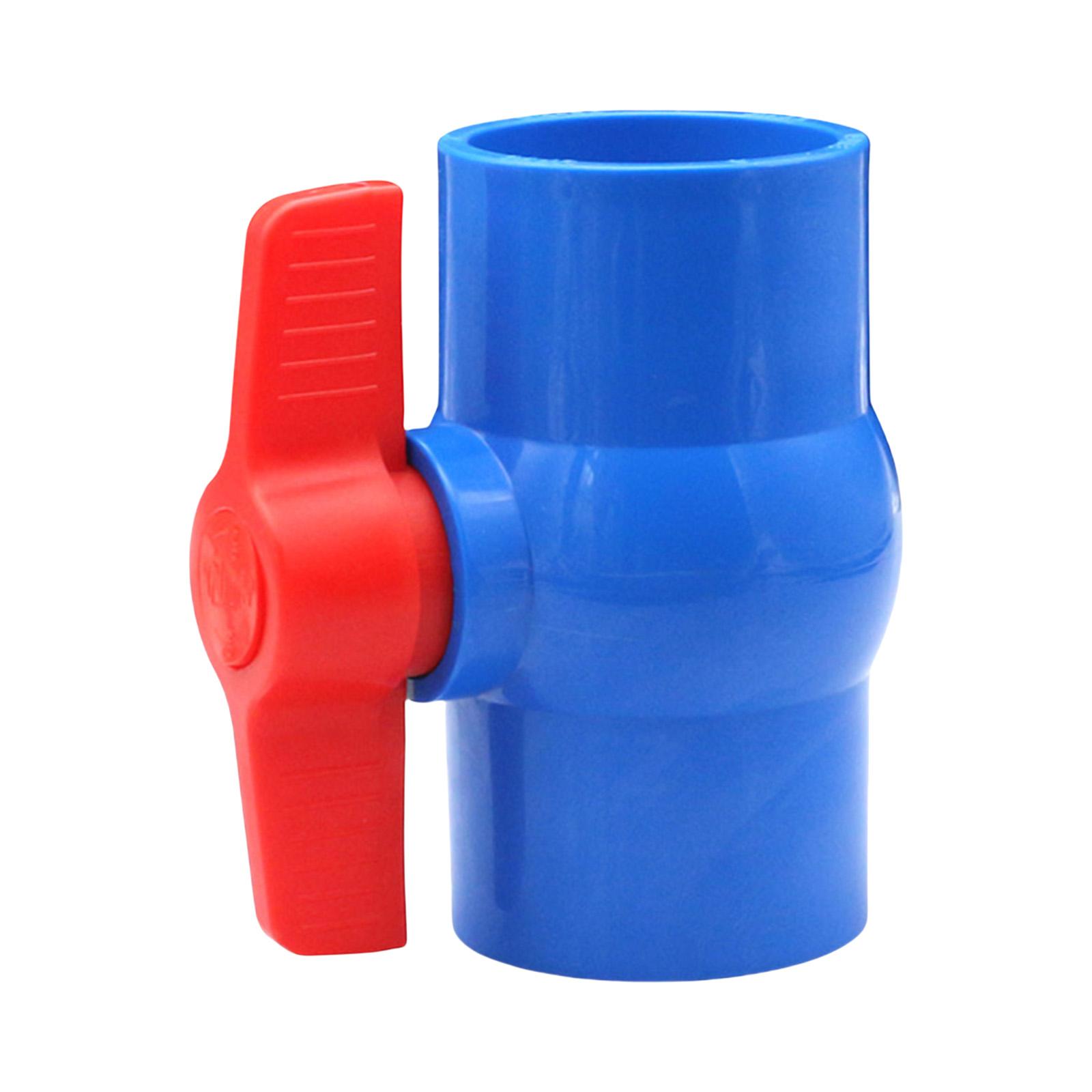 

Ручний ПВХ кульовий кран з правим поворотом, двоходовий, для сантехніки, корозійностійкий, для промислового та побутового використання F