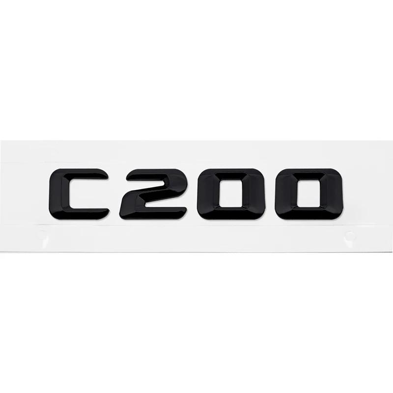 3D Car Tail Letter Stickers Badge for Mercedes Benz C Class C32 C36 C43 C55 C63 C180 C200 C220 C230 Auto Rear Trunk Emblem BA1