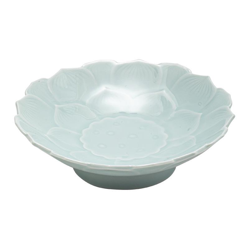Ceramic High-Legged Tea & Pastry Plate - Exquisite Chinese Style for Engagements & Snacks