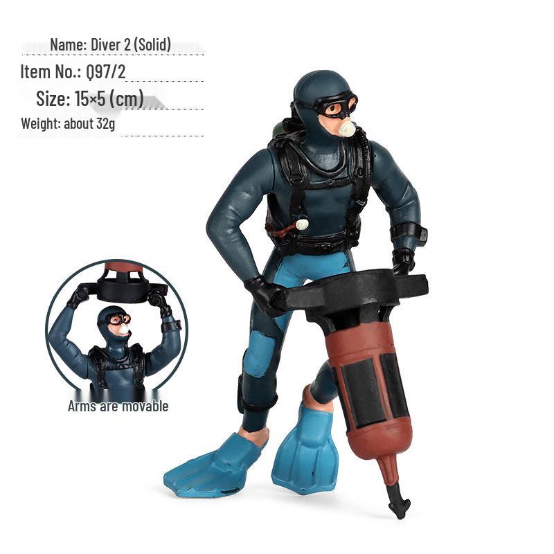 Plastic Farm Figures: Farmer, Woman, Ranch Worker, Police