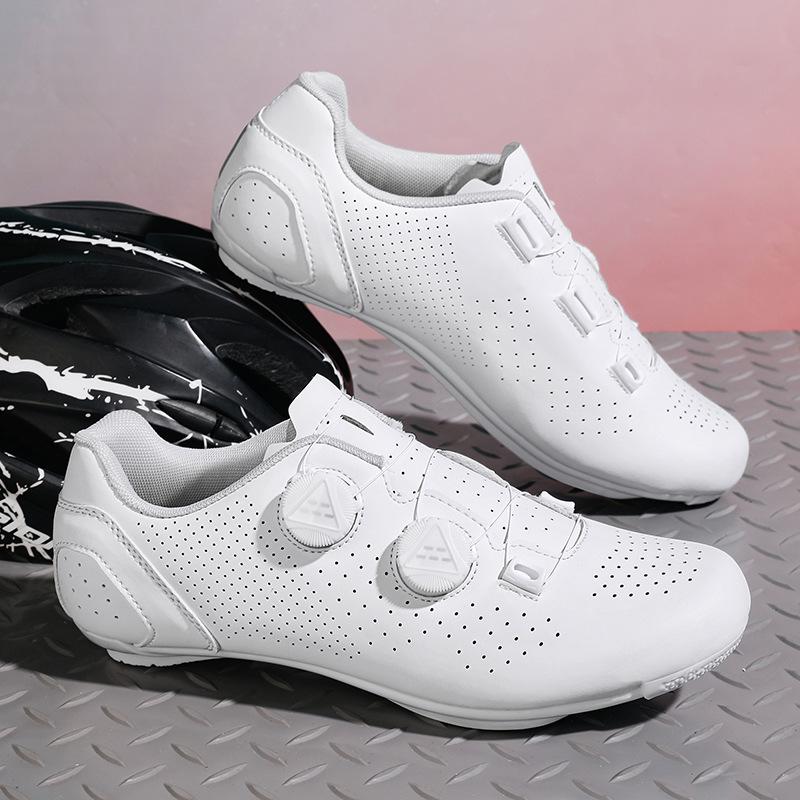 New Unlocked Cycling Shoes Men's Road Bike Lock Shoes Breathable Bicycle Shoes Non-locked Mountain Cycling Shoes Spot