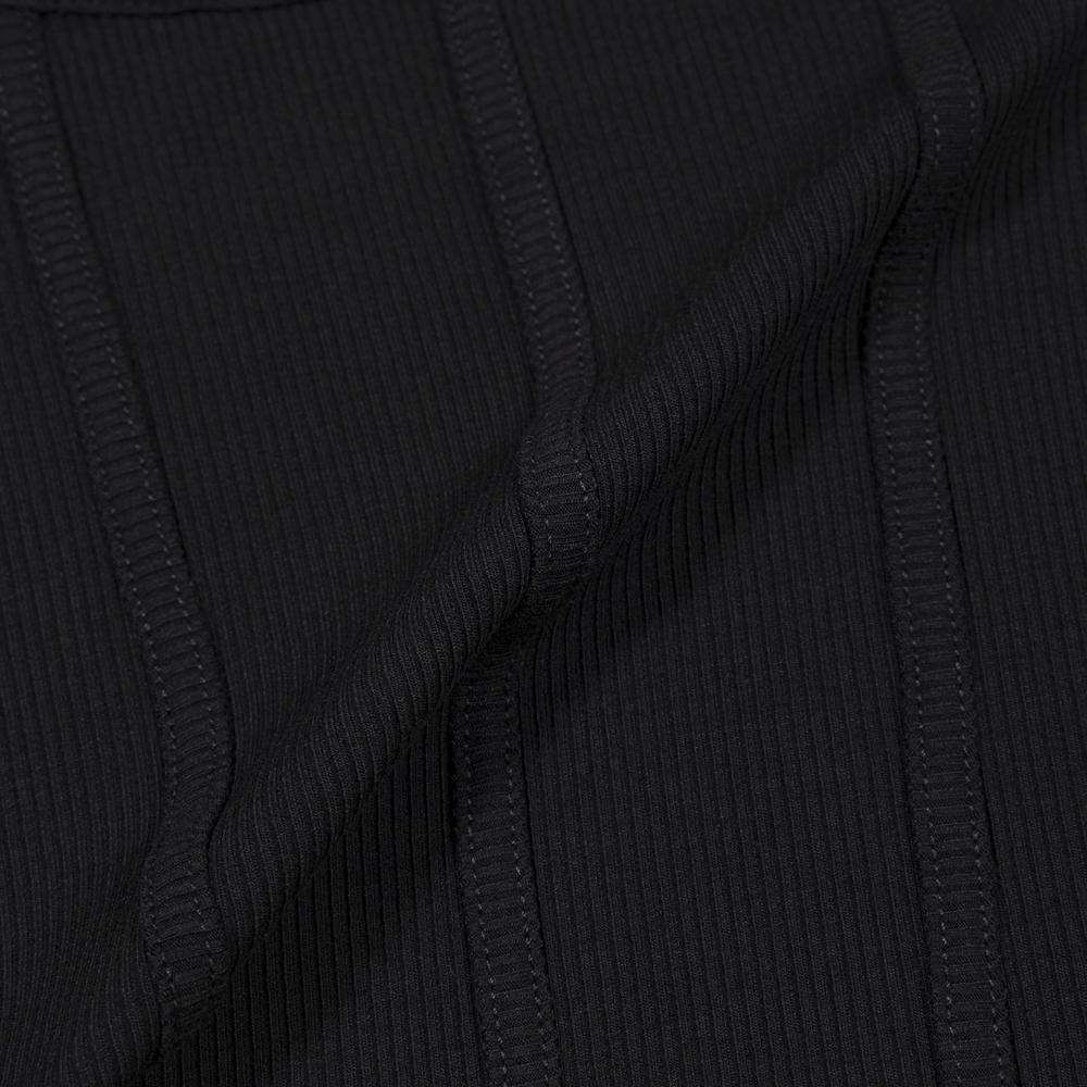 MOAA Shaped & Ribbed Top Sleeveless (Black)