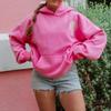 STREETRICH Damen Y2K Locker geschnittene Kapuzenpullover Ästhetisches Muster Gestickte Langarm Pullover Lässige Oberteile mit Kängurutaschen