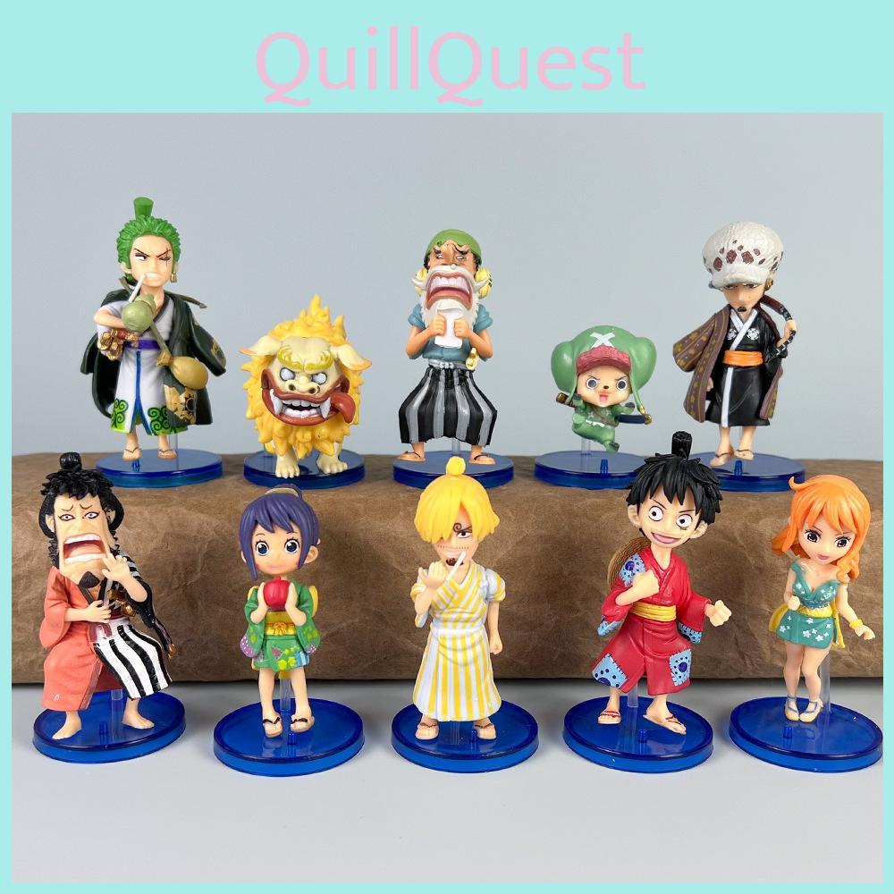 One Piece PVC Spielzeugsammlung Mit Authentischen Charakteren Für Fans Und Sammler Display