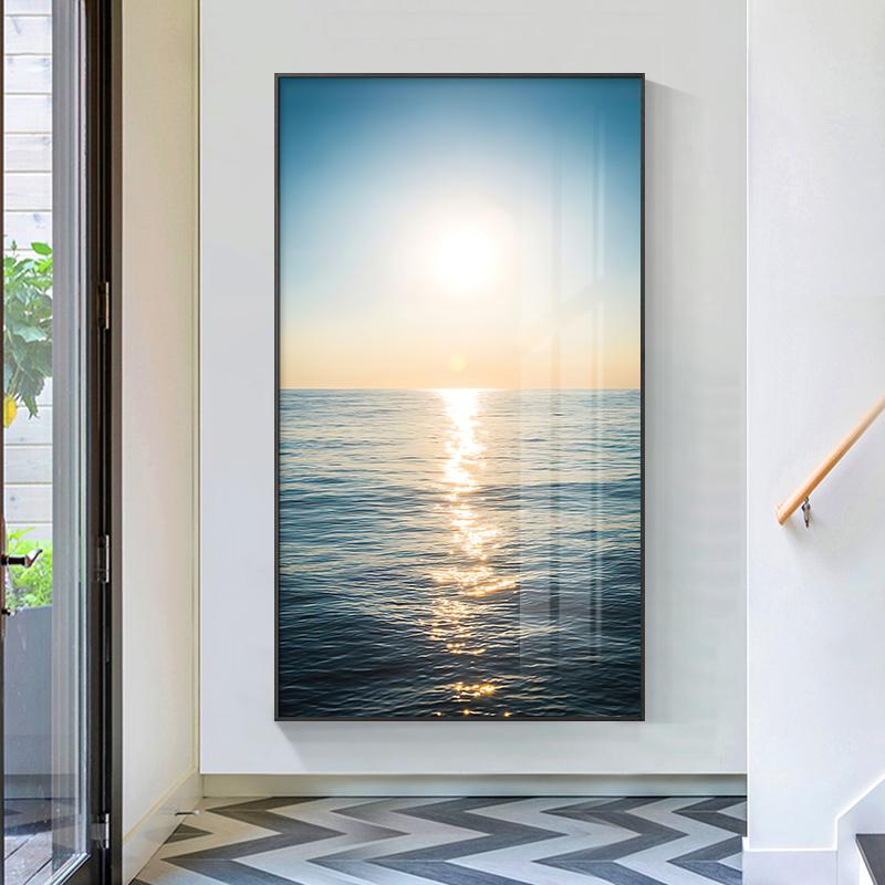 

Трафаретная печать Приморский Восход Закат Пирс Шоссе Пейзажная Живопись Скандинавская Настенная Художественная Изображение Плакат для Гостиной Домашний Декор 30cm×60cm NoFrame
