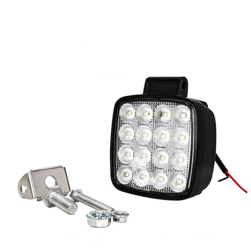 4 Inch Led Flood Light Excavator Squar Forklift Tractor Heavy Duty Blub Offroad 12V 24V 6240Lm Agricultural Vehicles