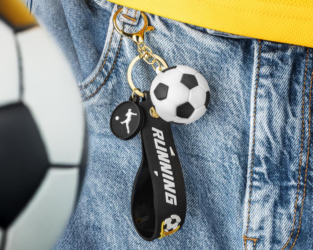 3D Football Keychain