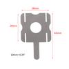 T-Shape Nickel Plated Steel Battery Connection Lead-Out Sheets for 18650 Power Lithium Batteries - 10 Pieces