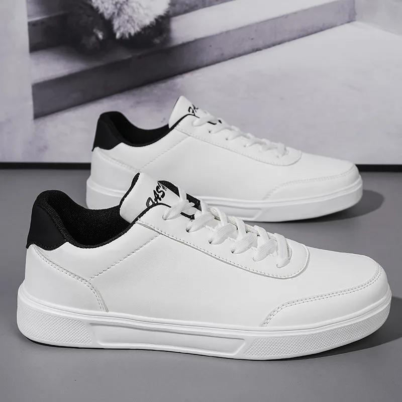 Men White Shoes Couple Casual Skateboard Shoes Comfortable Sneakers Lightweight Walking Women Tenis Shoes Plus Size 36-46